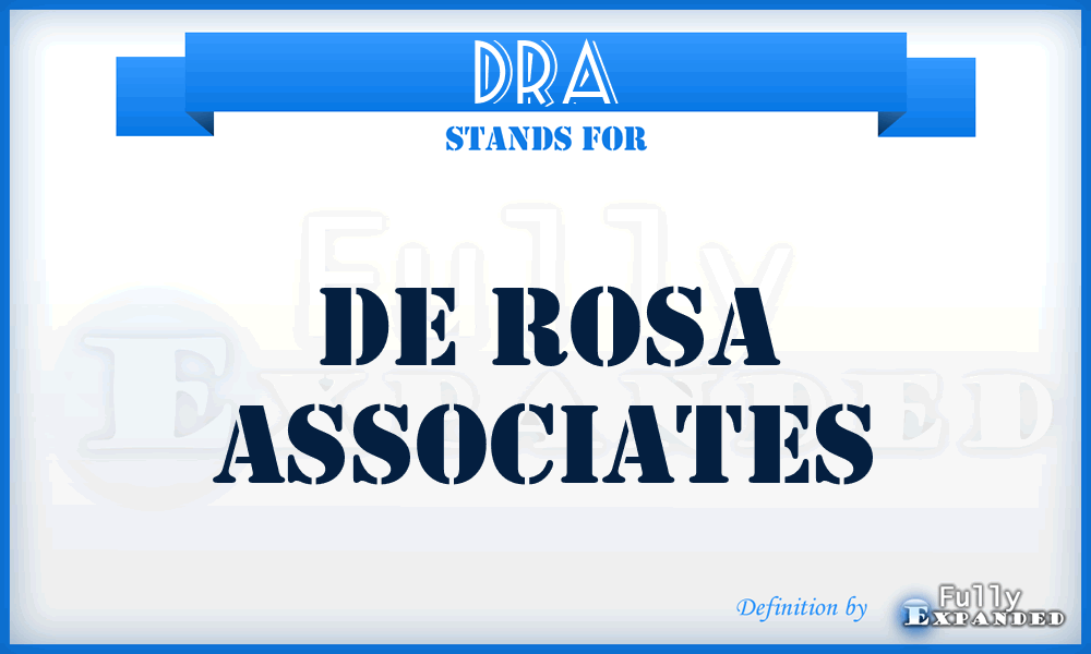 DRA - De Rosa Associates
