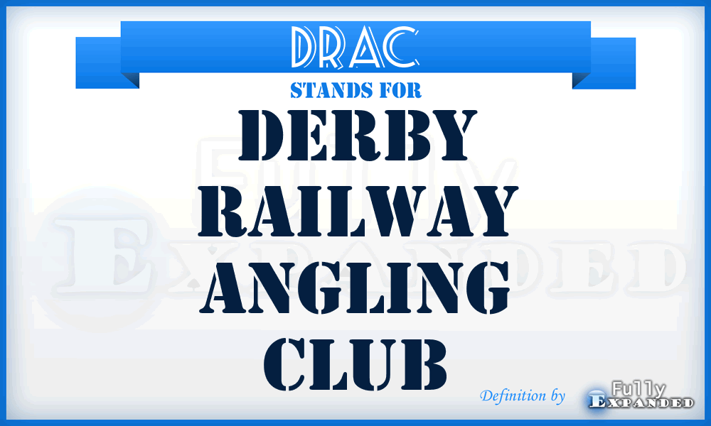 DRAC - Derby Railway Angling Club