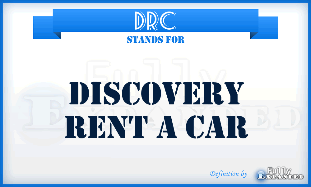 DRC - Discovery Rent a Car