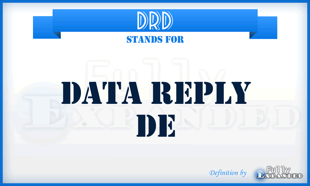 DRD - Data Reply De