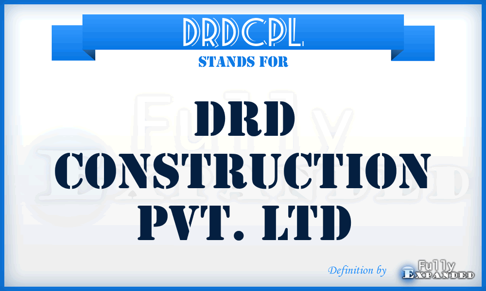 DRDCPL - DRD Construction Pvt. Ltd