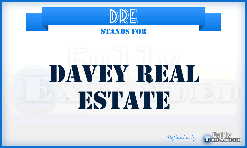 DRE - Davey Real Estate