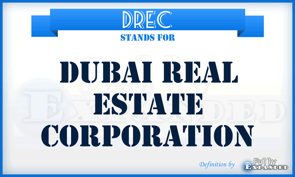 DREC - Dubai Real Estate Corporation