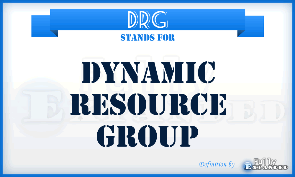 DRG - Dynamic Resource Group