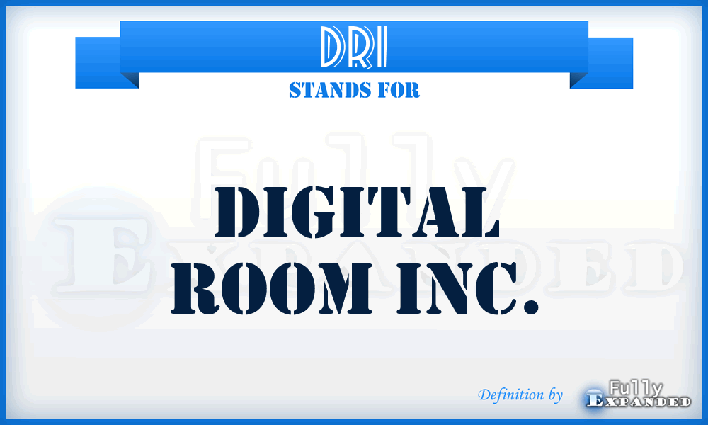 DRI - Digital Room Inc.