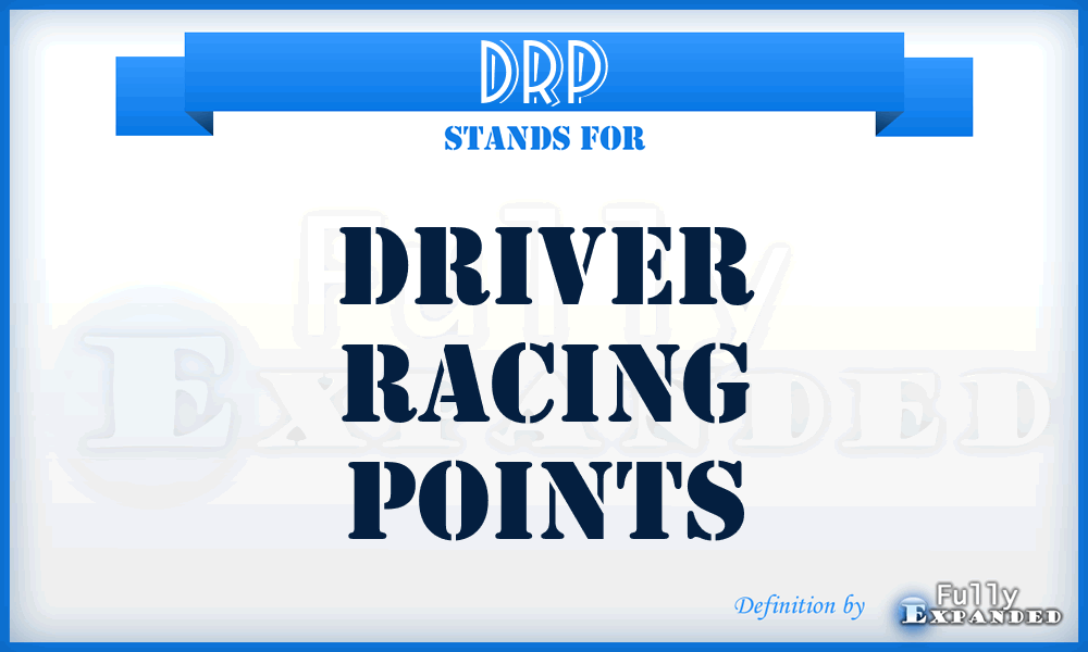 DRP - Driver Racing Points