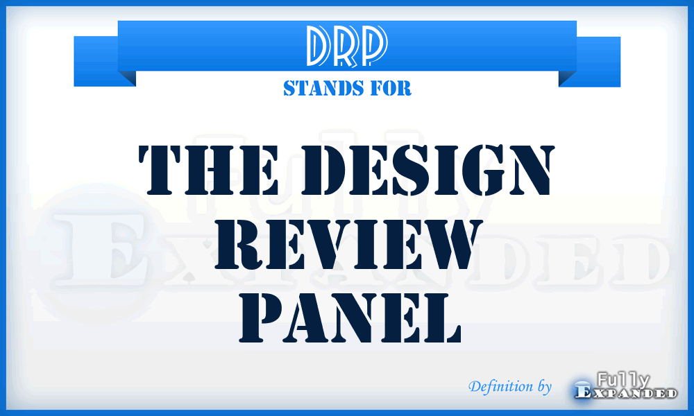 DRP - The Design Review Panel