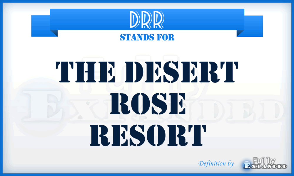 DRR - The Desert Rose Resort