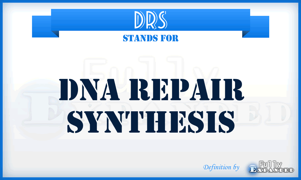 DRS - DNA repair synthesis