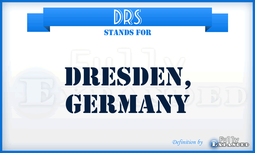 DRS - Dresden, Germany