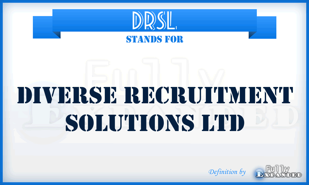 DRSL - Diverse Recruitment Solutions Ltd