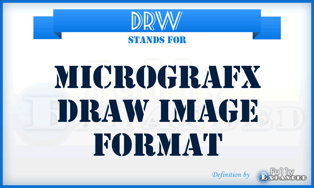 DRW - Micrografx Draw image format