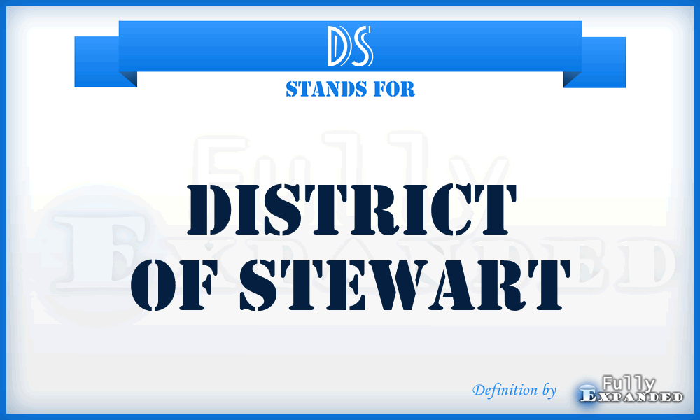 DS - District of Stewart