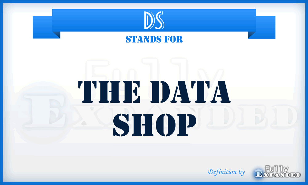 DS - The Data Shop