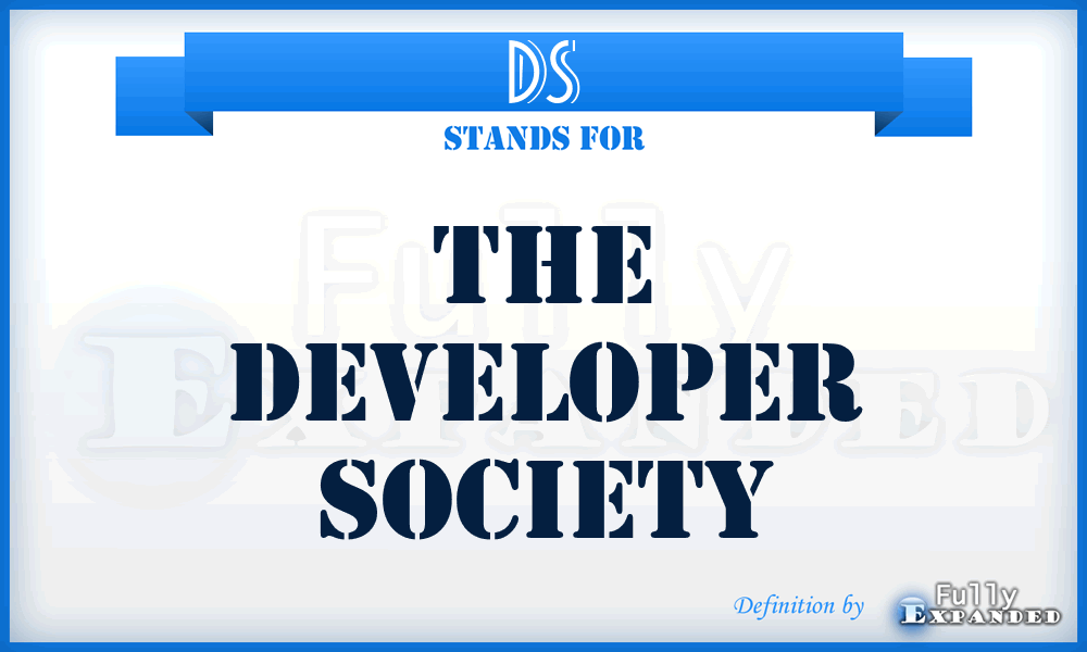 DS - The Developer Society