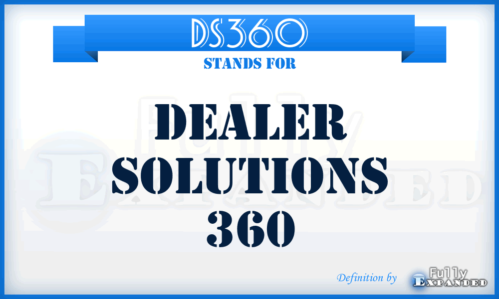 DS360 - Dealer Solutions 360