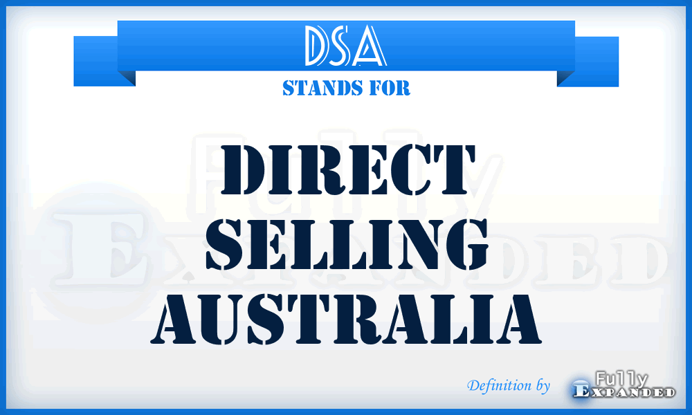 DSA - Direct Selling Australia