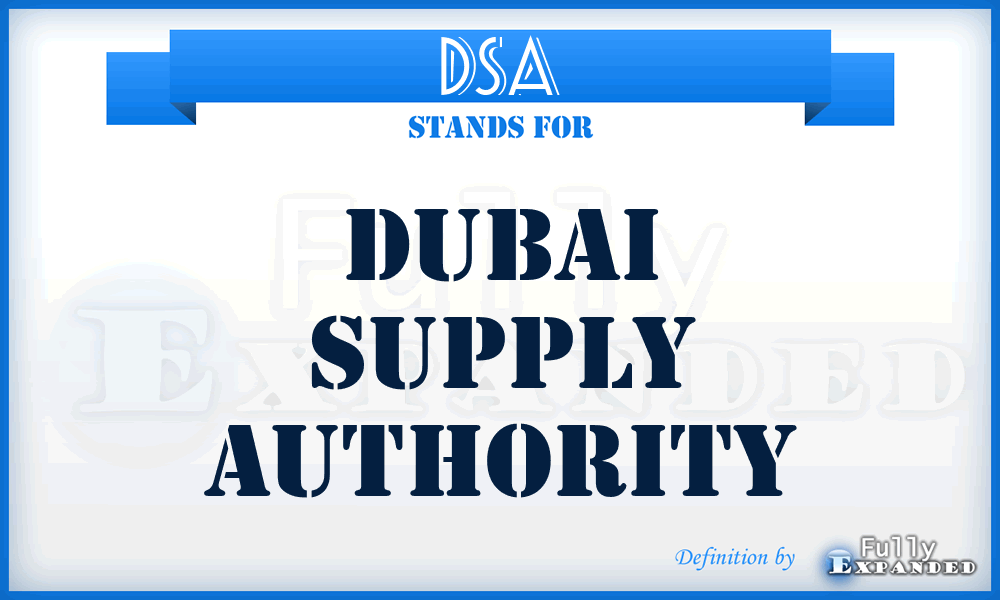 DSA - Dubai Supply Authority