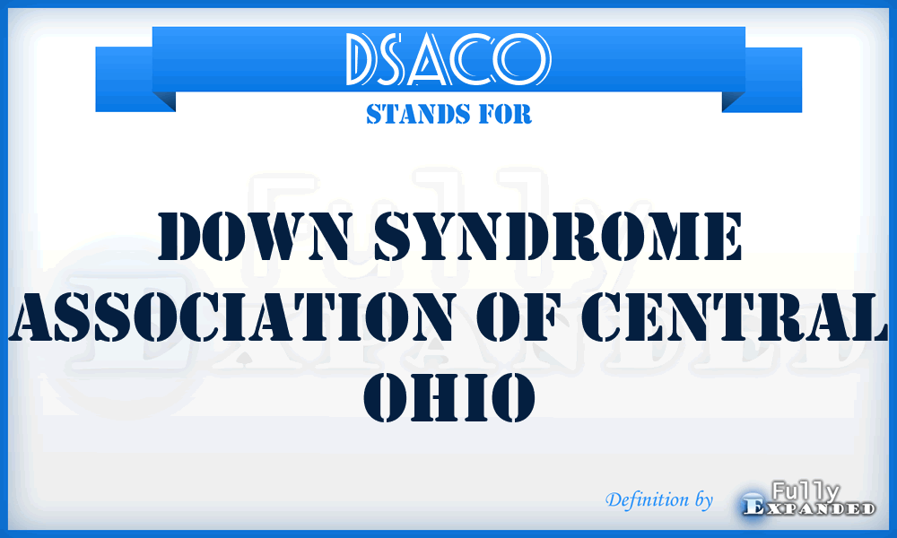 DSACO - Down Syndrome Association of Central Ohio