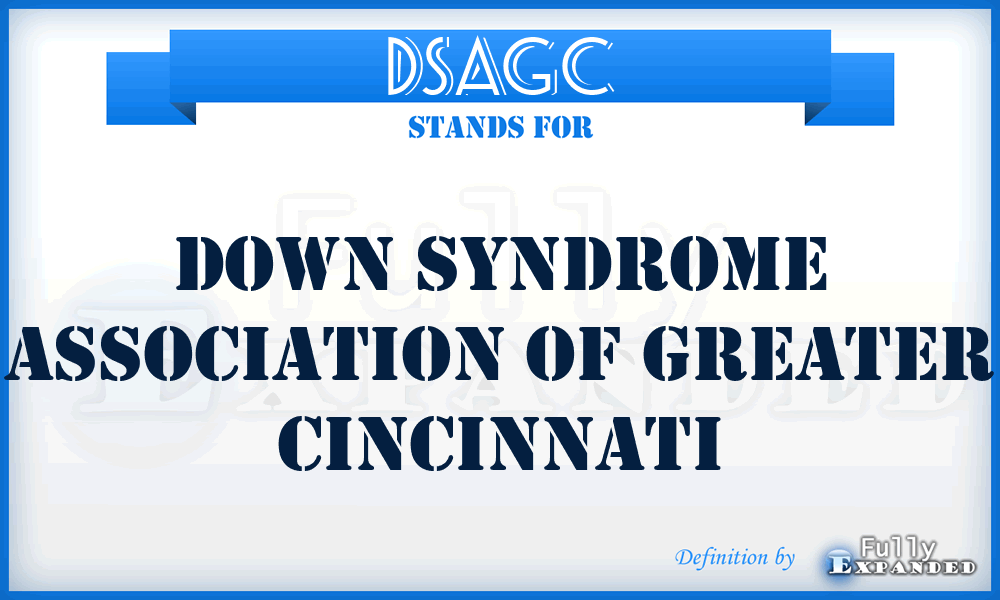 DSAGC - Down Syndrome Association of Greater Cincinnati