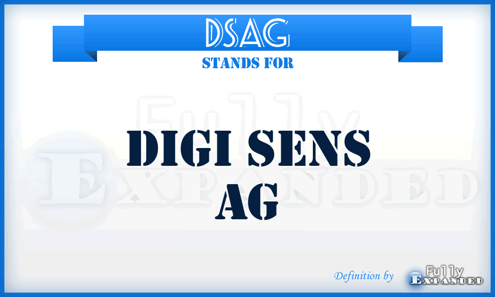 DSAG - Digi Sens AG