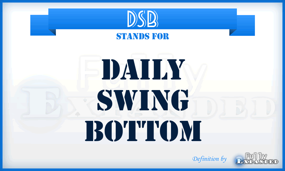 DSB - Daily Swing Bottom