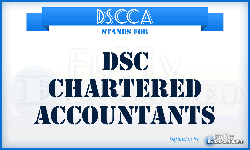 DSCCA - DSC Chartered Accountants
