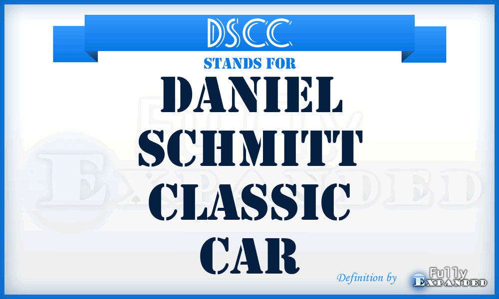 DSCC - Daniel Schmitt Classic Car