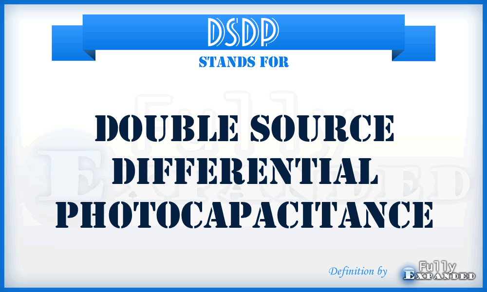 DSDP - Double Source Differential Photocapacitance