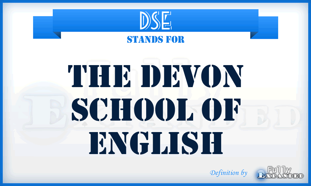 DSE - The Devon School of English