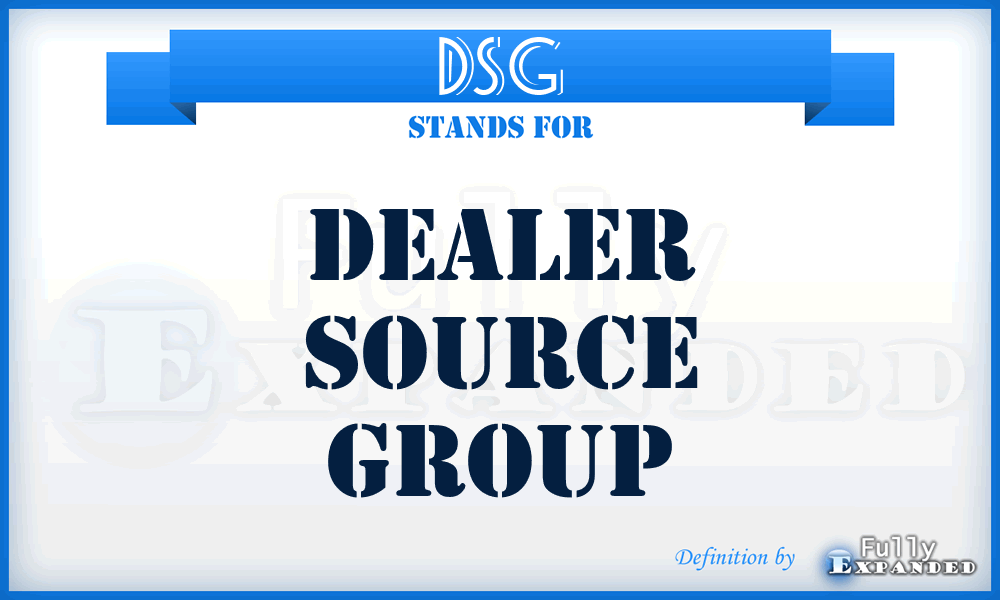 DSG - Dealer Source Group