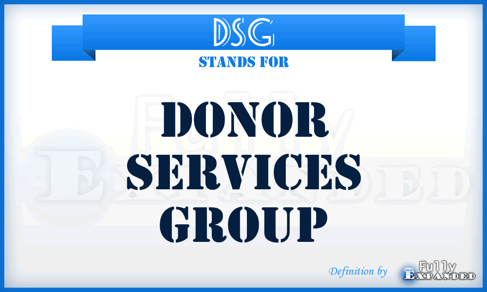 DSG - Donor Services Group