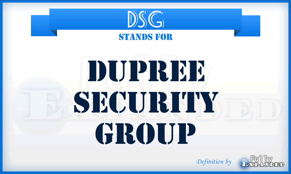 DSG - Dupree Security Group