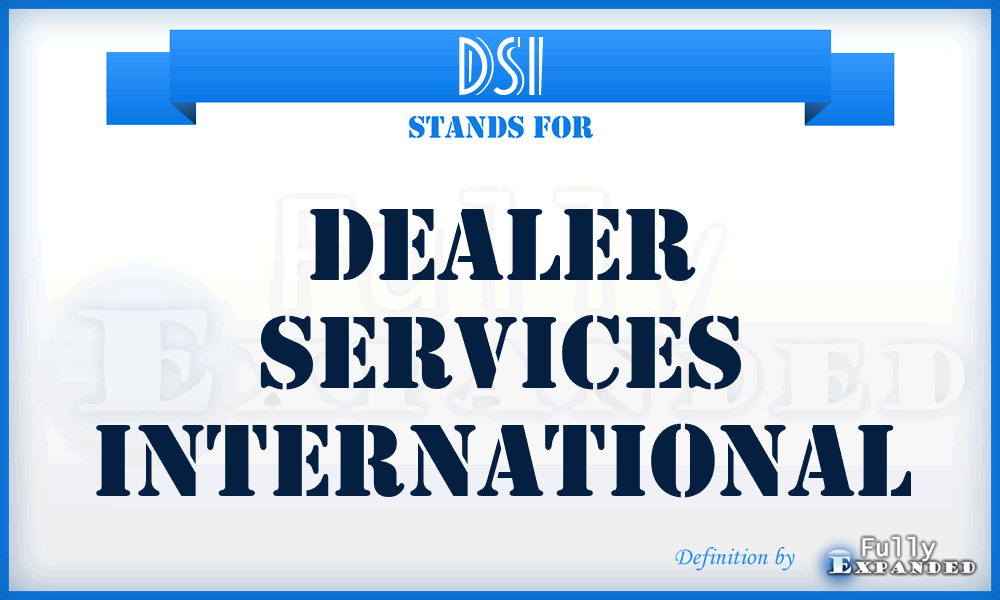 DSI - Dealer Services International