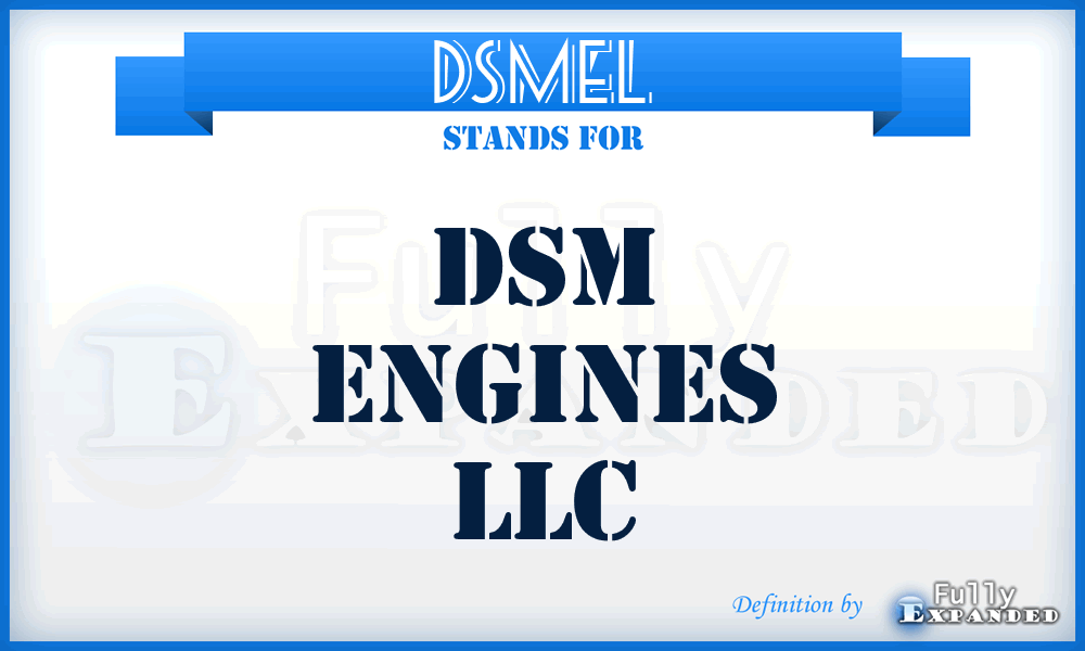 DSMEL - DSM Engines LLC