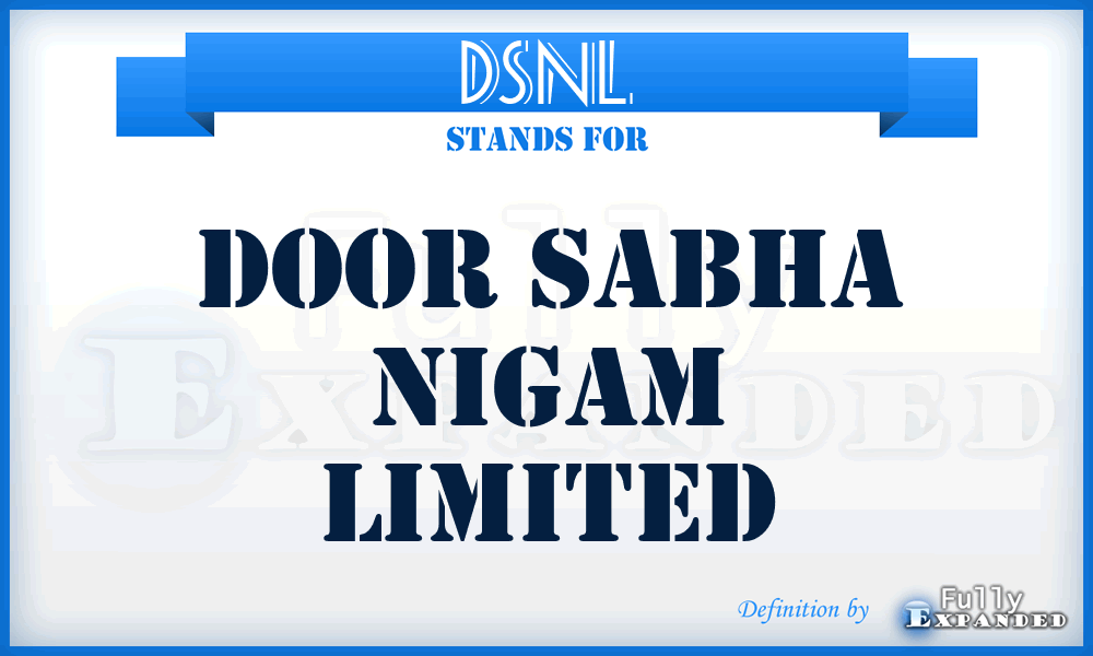 DSNL - Door Sabha Nigam Limited