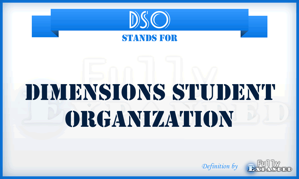 DSO - Dimensions Student Organization