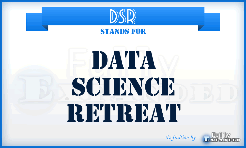 DSR - Data Science Retreat