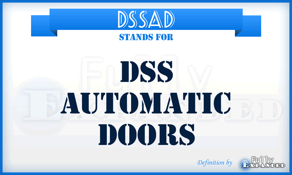 DSSAD - DSS Automatic Doors