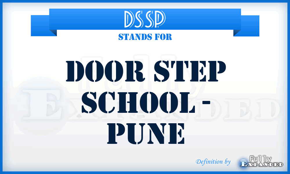 DSSP - Door Step School - Pune