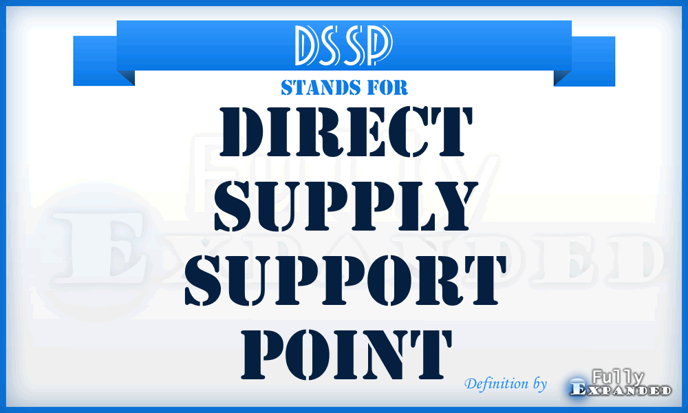 DSSP - direct supply support point