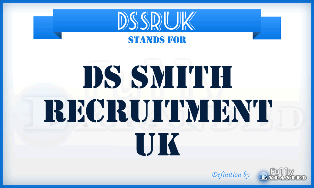 DSSRUK - DS Smith Recruitment UK