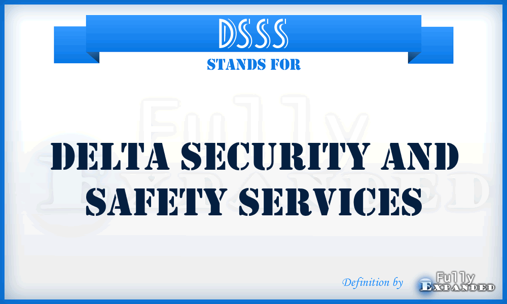 DSSS - Delta Security and Safety Services