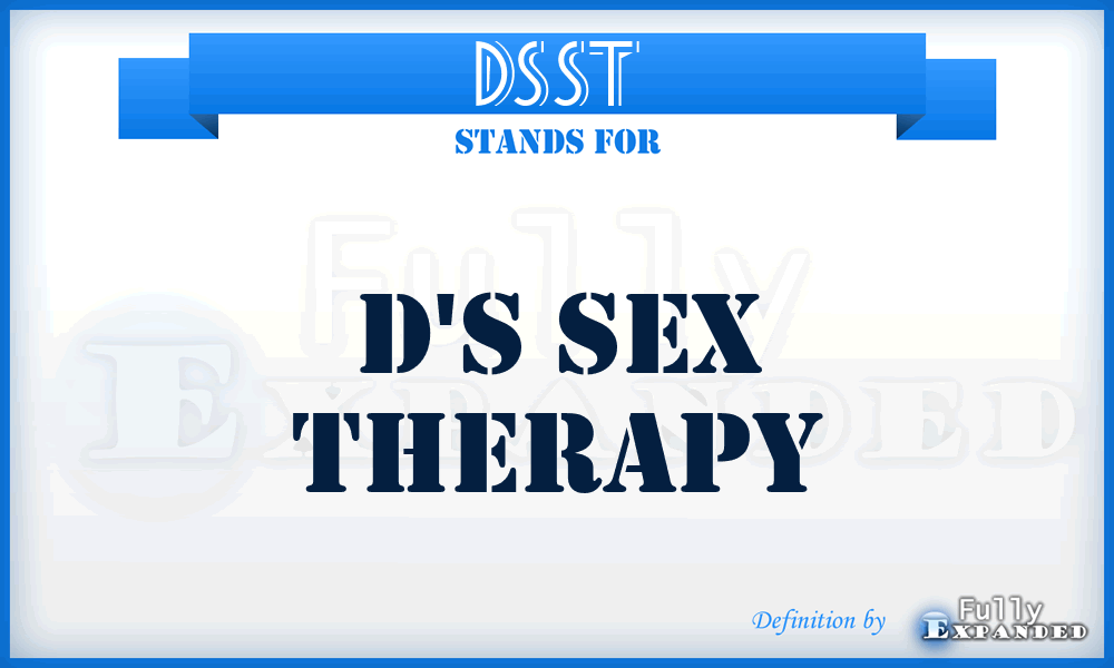 DSST - D'S Sex Therapy