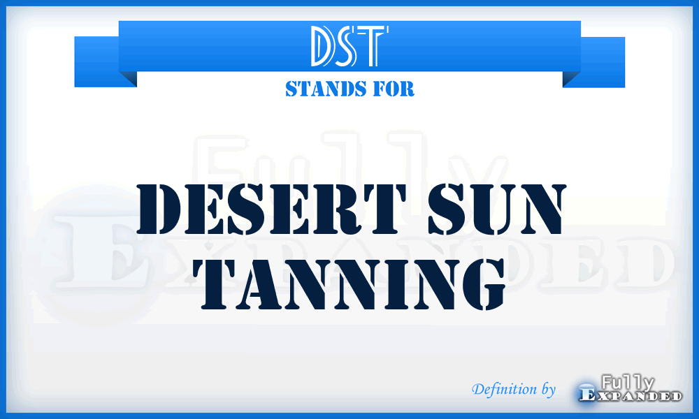 DST - Desert Sun Tanning