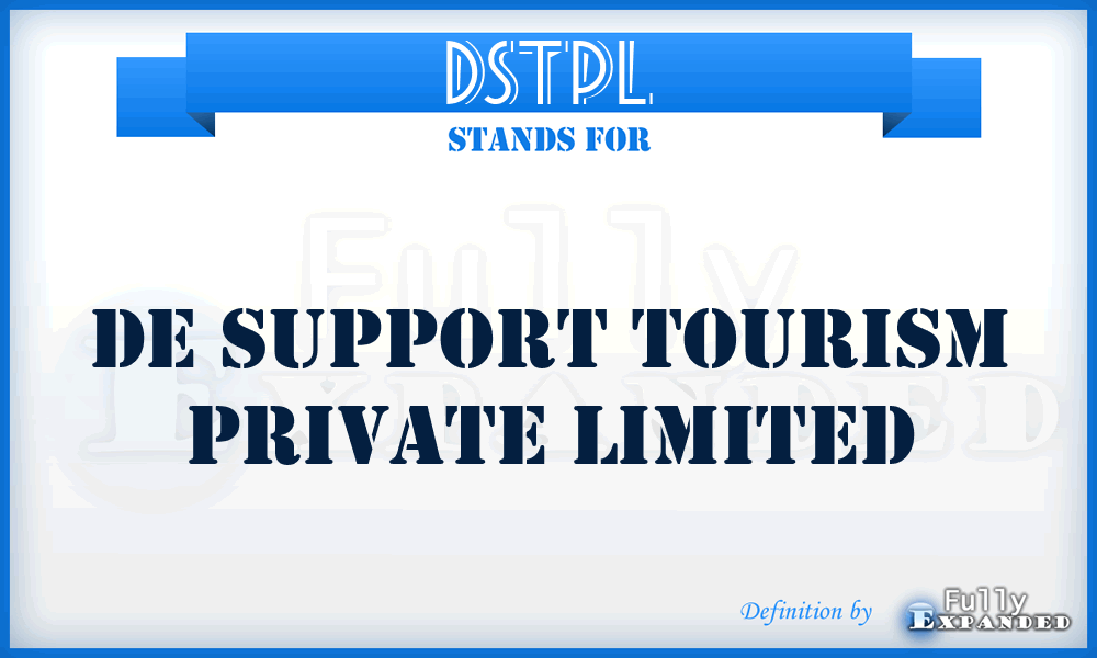 DSTPL - De Support Tourism Private Limited