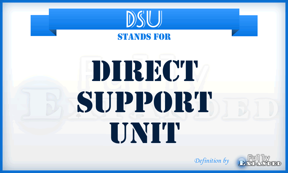 DSU - direct support unit