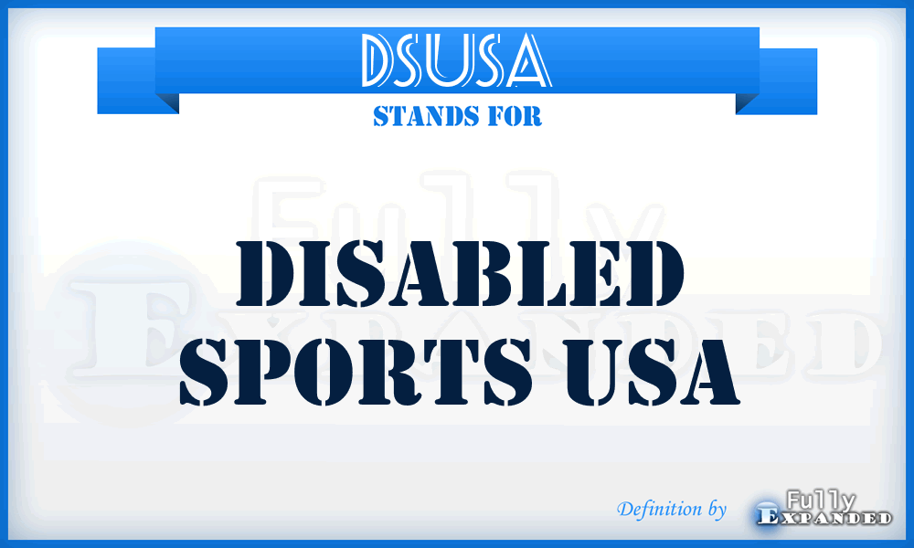 DSUSA - Disabled Sports USA