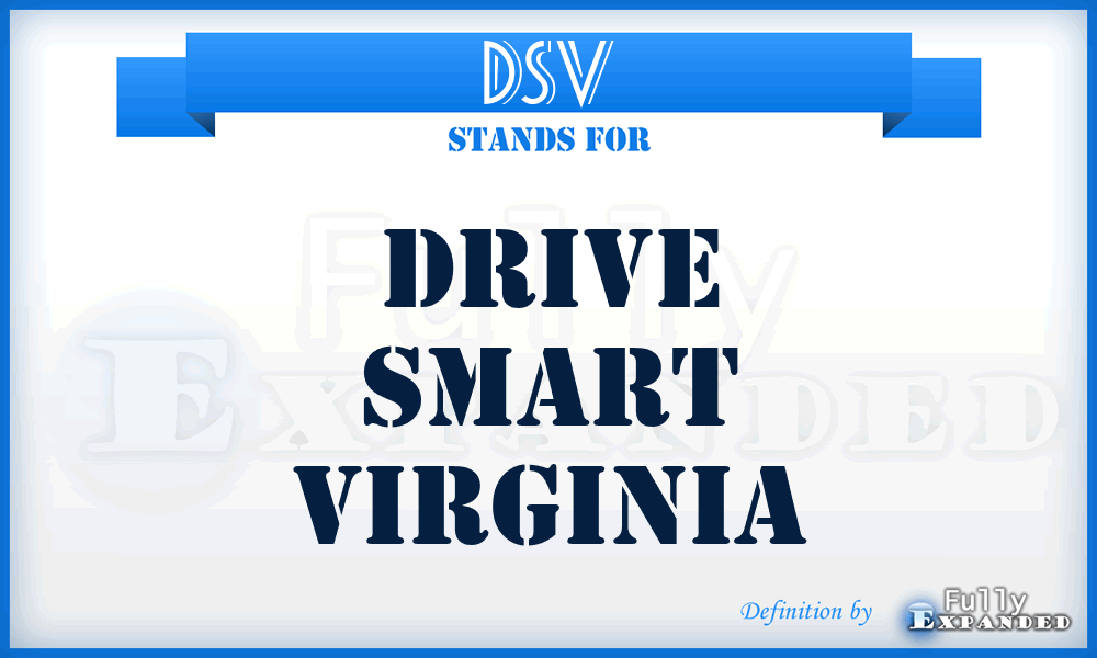 DSV - Drive Smart Virginia