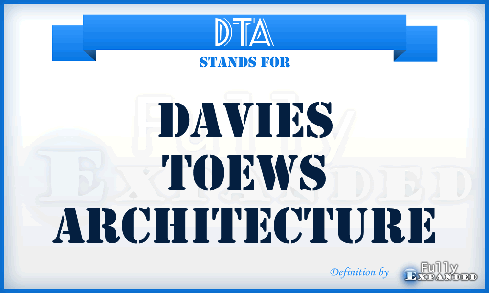 DTA - Davies Toews Architecture